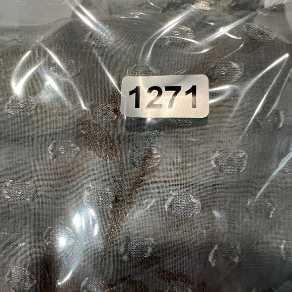 Daniel Rainn Ashlee floral print Swiss Dot Button Up Sheer blouse Women’s size L - Picture 15 of 15